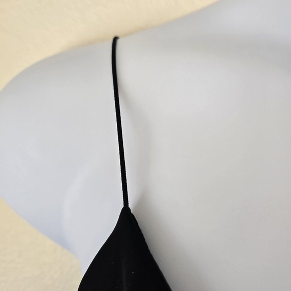 VTG Y2k 90s Asymmetrical Midi Maxi Strap Glitter 2XL Dress Prom Black Tie Formal - Picture 4 of 8